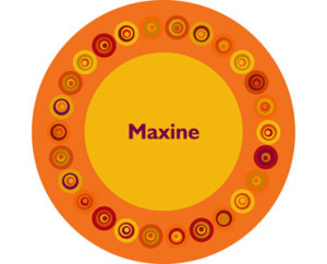 melamine_modern_dot_orange_plate