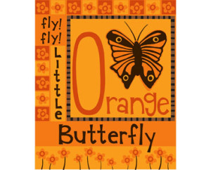 wall_art_orange_butterfly_with_phrase
