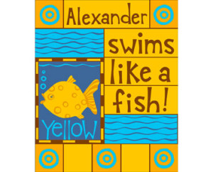 wall_art_yellow_fish_personalized