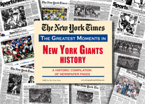 New York Times Pro & College Sports Compilations